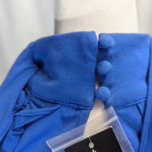 NWT INC Size Small Halter Style Top in Cosmic Cobalt Blue - Picture 6 of 16